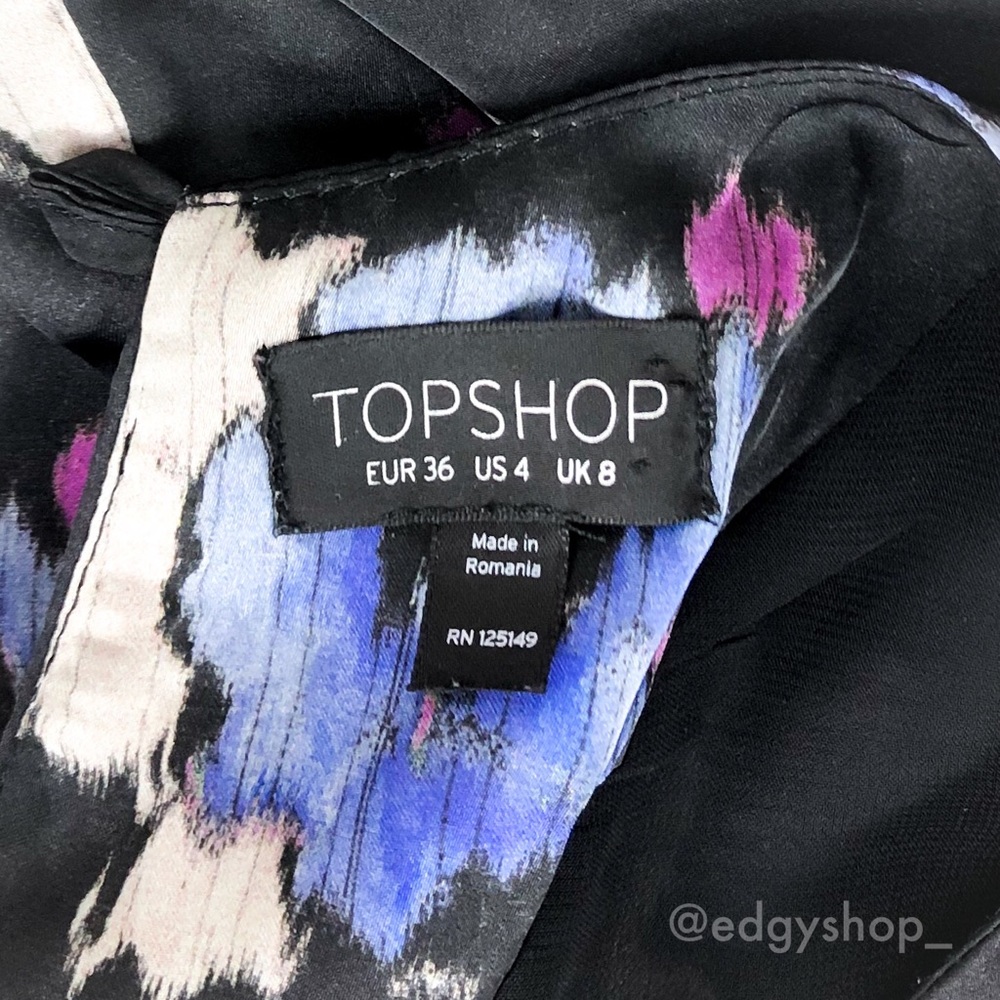 Topshop | Spot Floral Tunic Dress - Picture 4 of 5